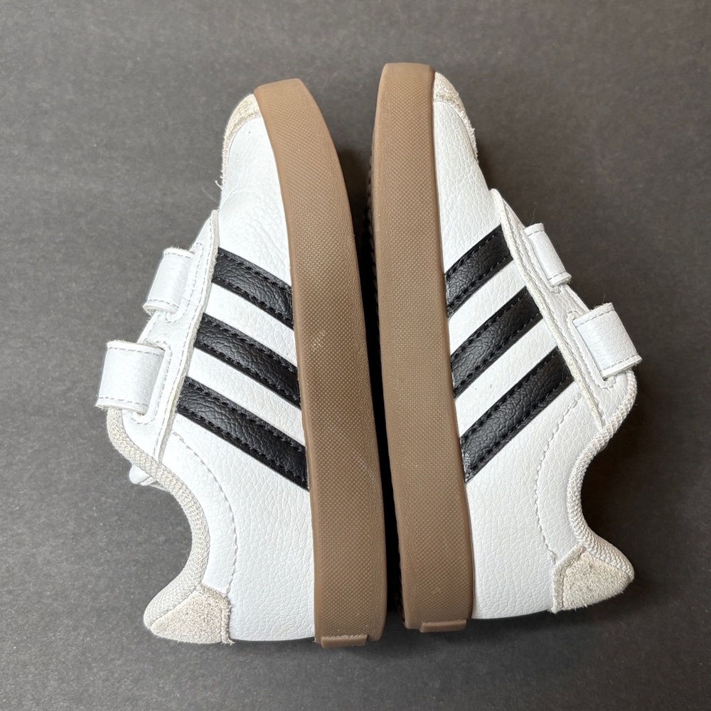 ADIDAS VL Court White Toddler Size 7K - Picture 4 of 12
